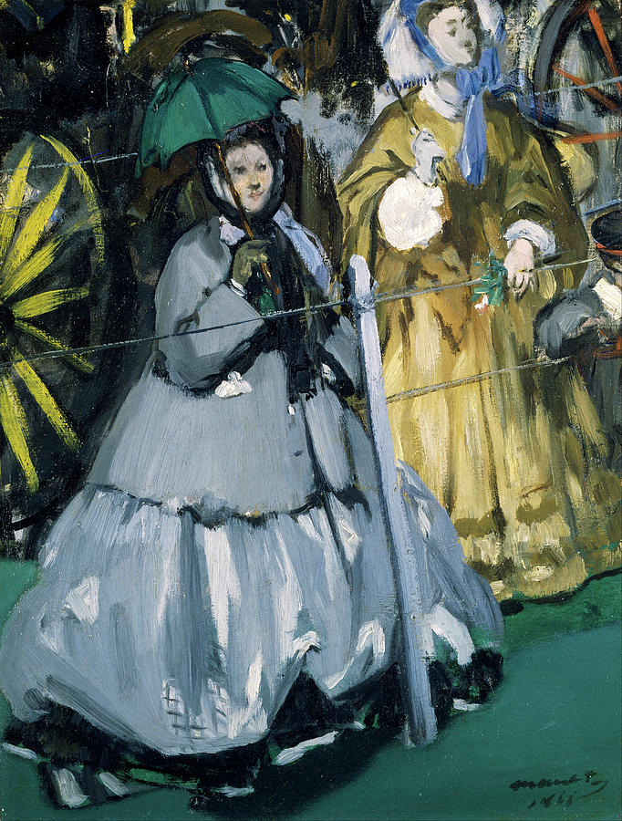 Women at the Races #4 Painting by Edouard Manet
