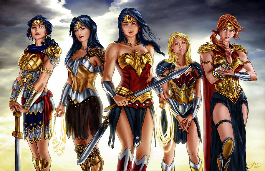 Wonder Woman Digital Art - Wonder Woman #3 by Maye Loeser