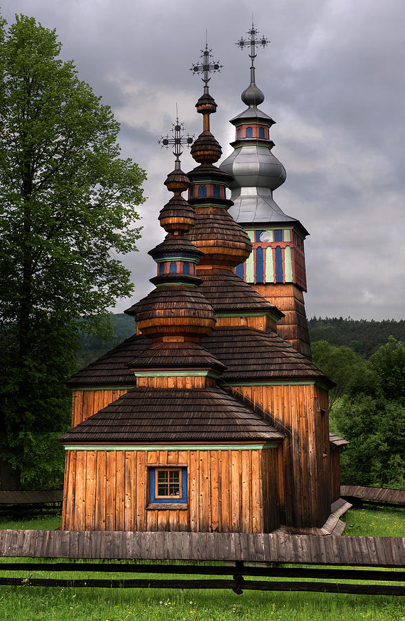 Wooden church in Swiatkowa Mala #3 Photograph by Jaroslaw Blaminsky