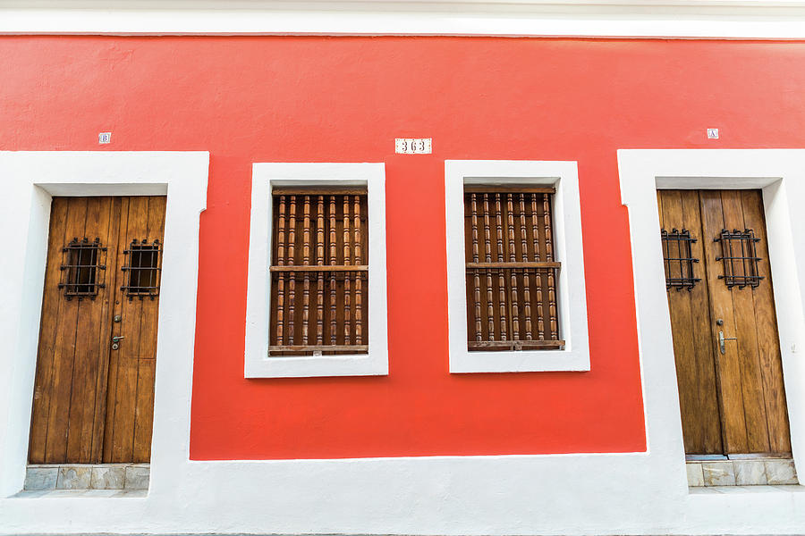 Wooden Doors And Windows In Old San Juan Puerto Rico Photograph