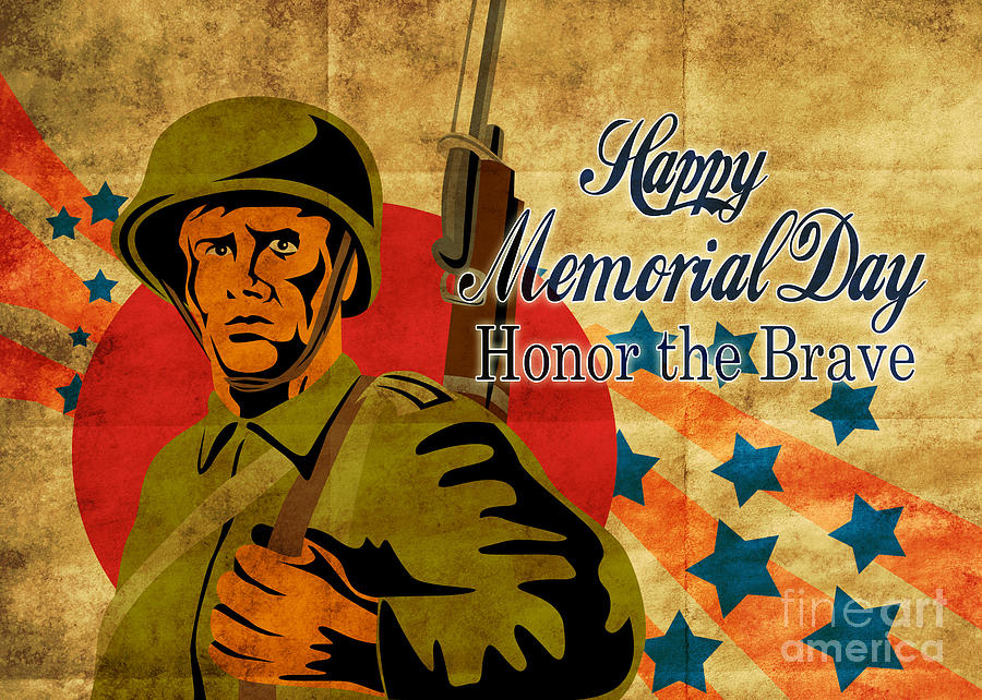 World War Two American Soldier Digital Art