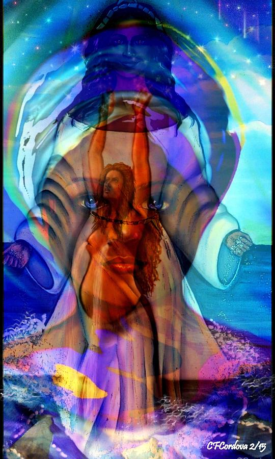 Yemaya- The Goddess #1 Digital Art by Carmen Cordova