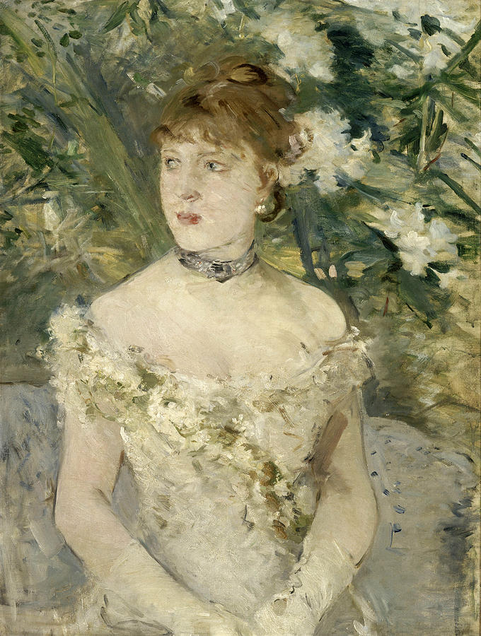 Young Girl in a Ball Gown #8 Painting by Berthe Morisot
