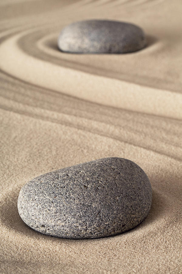 Zen Garden Meditation Stone #3 Photograph by Dirk Ercken