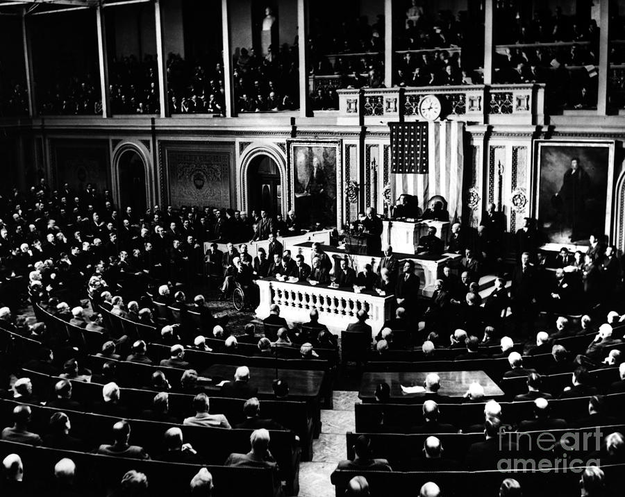 Franklin Delano Roosevelt Photograph by Granger - Fine Art America