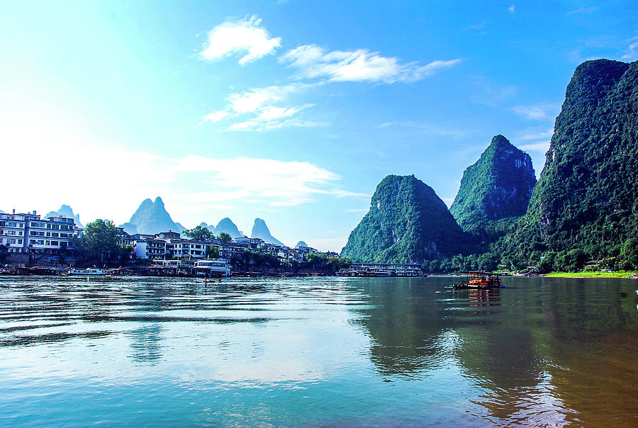 Lijiang river scenery Photograph by Carl Ning - Fine Art America