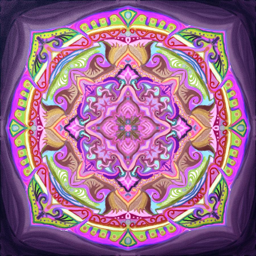 Download Mandala 3d Effect Digital Art By Sandrine Kespi