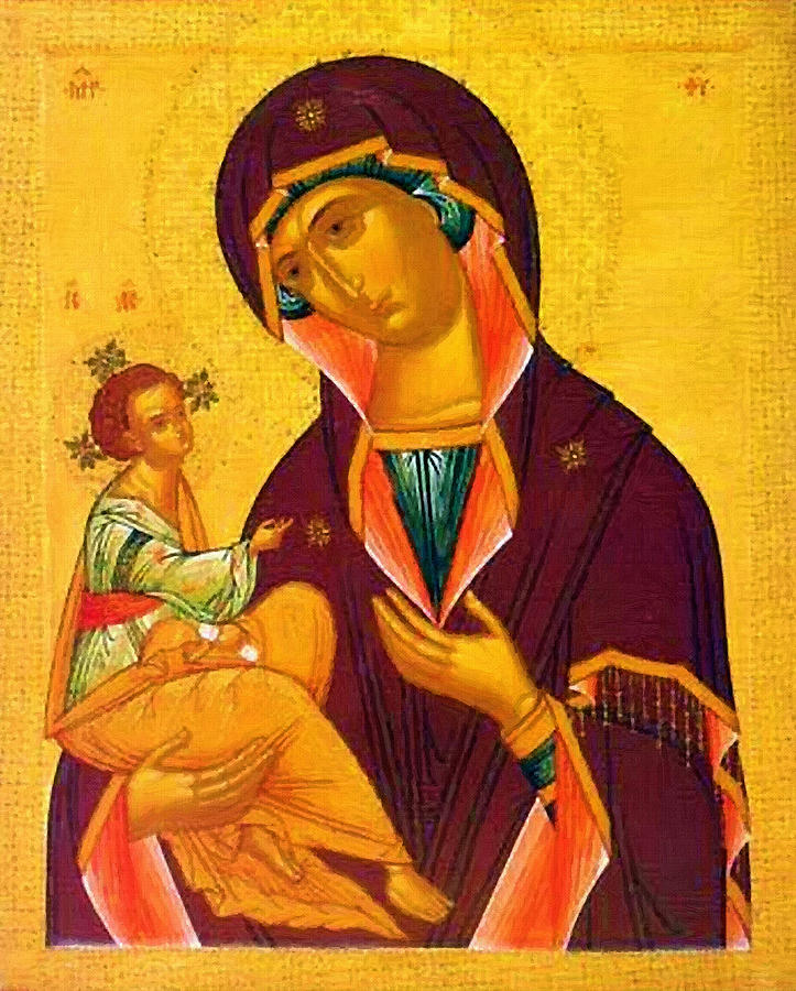 Mary and Child Religious Art Digital Art by Carol Jackson | Fine Art ...