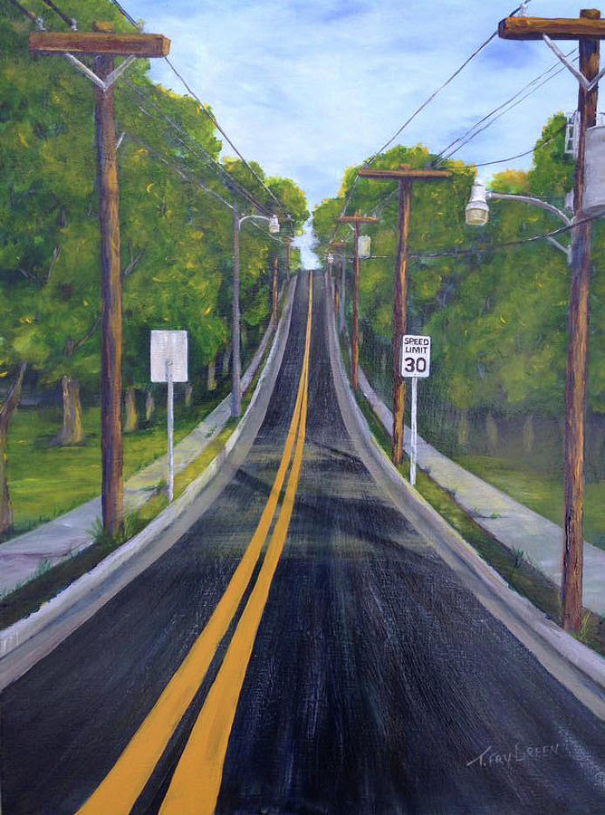 30 Mph Painting by Teresa Fry