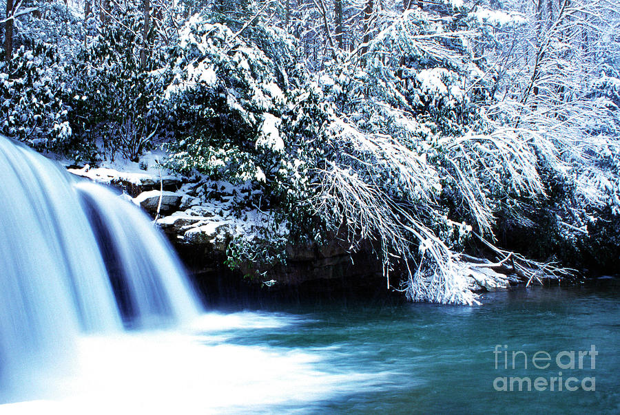 Winter Photograph - West Virginia Waterfall #30 by Thomas R Fletcher