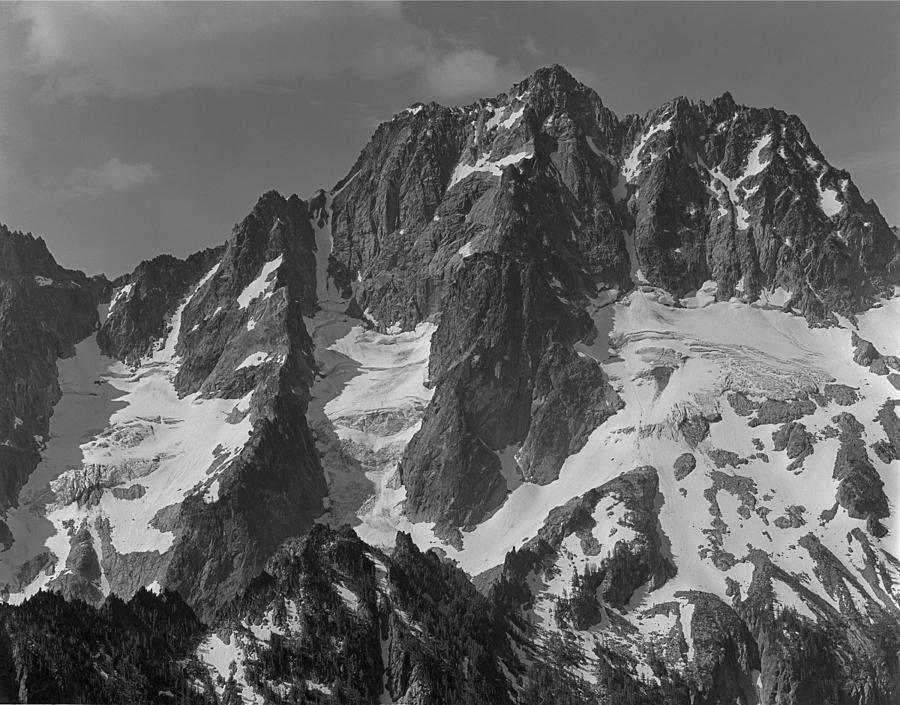 304630 BW North Face Mt. Stuart Photograph by Ed Cooper Photography