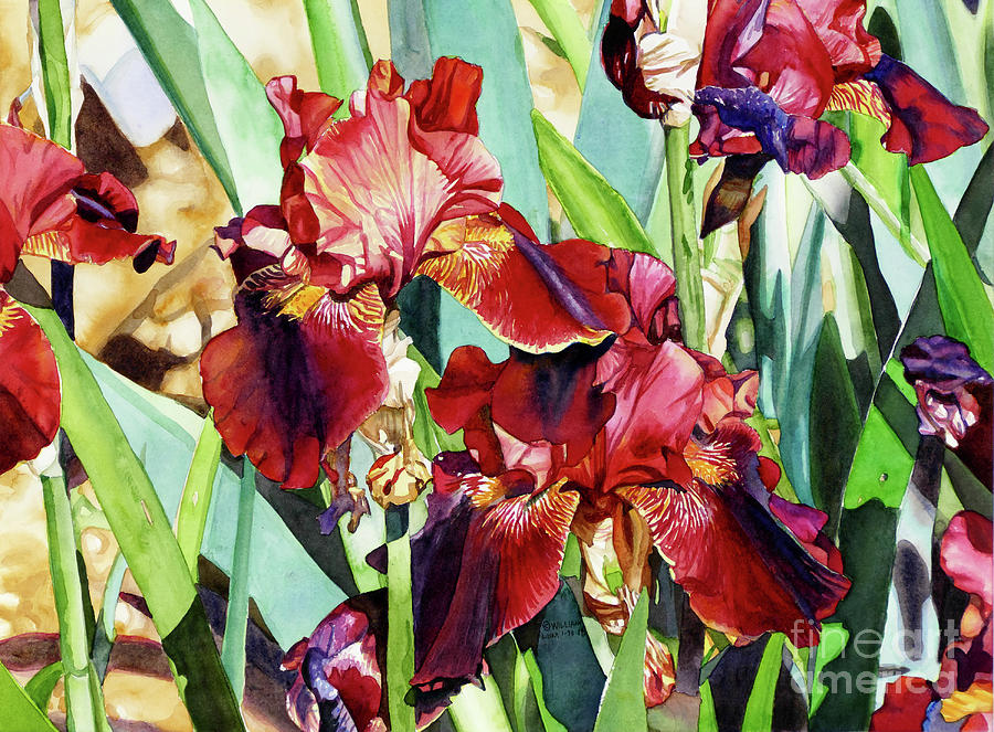 #307 Horton Iris 3 #307 Painting by William Lum