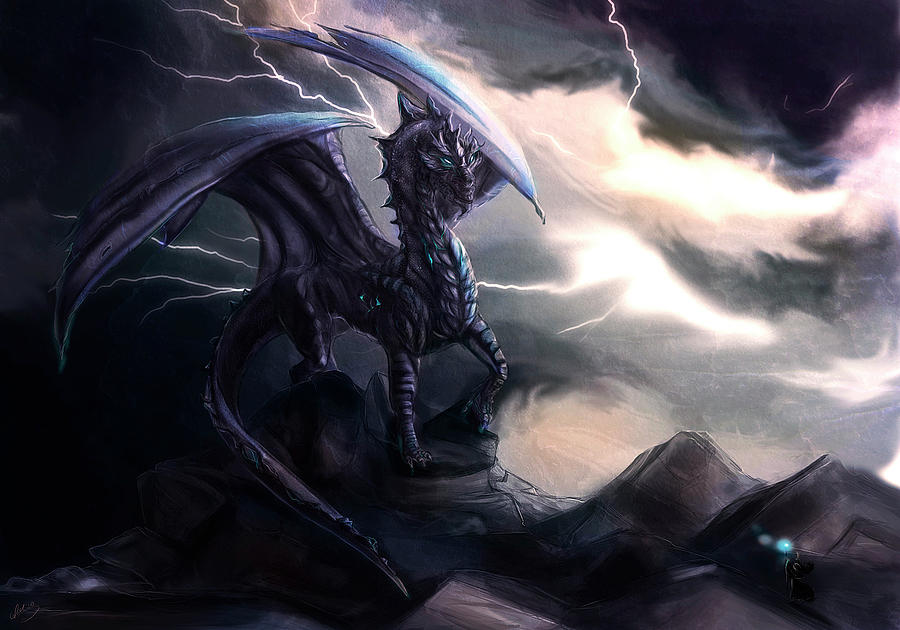 Dragon Digital Art - Dragon #31 by Super Lovely