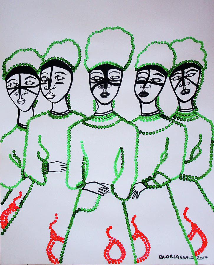 Five Wise Virgins #31 Painting by Gloria Ssali