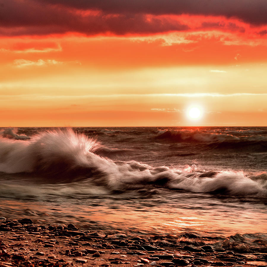 Lake Erie Waves #31 Photograph by Dave Niedbala