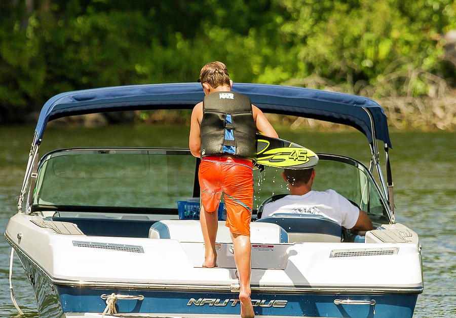 38th Annual Lakes Region Open Water Ski Tournament #32 Photograph by Benjamin Dahl