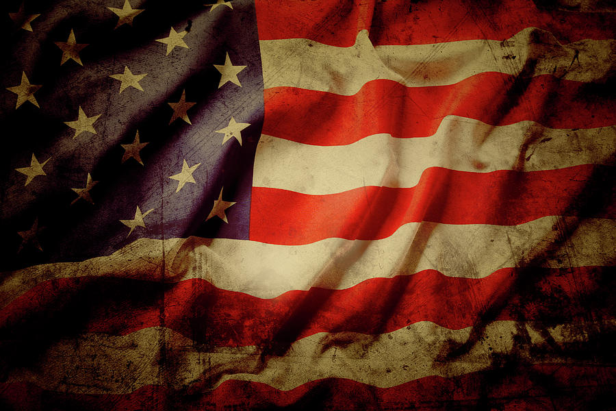 American flag No.180 Photograph by Les Cunliffe