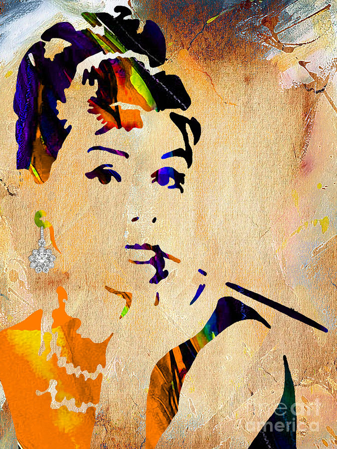 Audrey Hepburn Mixed Media - Audrey Hepburn Collection #32 by Marvin Blaine