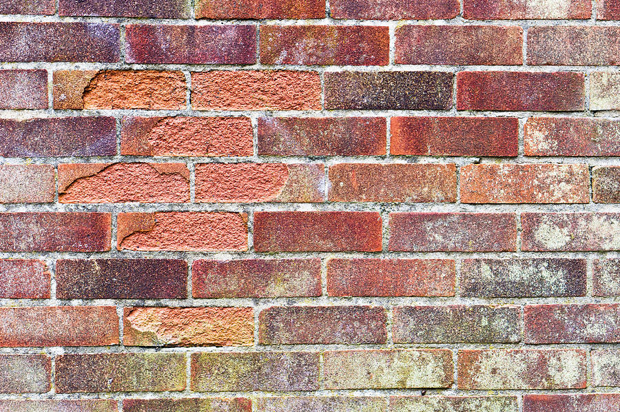 Architecture Photograph - Brick wall #32 by Tom Gowanlock