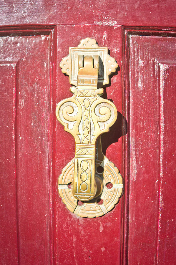 Architecture Photograph - Door knocker  #32 by Tom Gowanlock