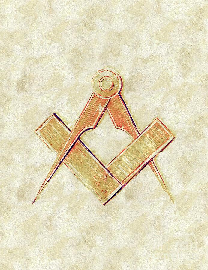 Magic Painting - Freemason, Masonic, Symbols #32 by Esoterica Art Agency