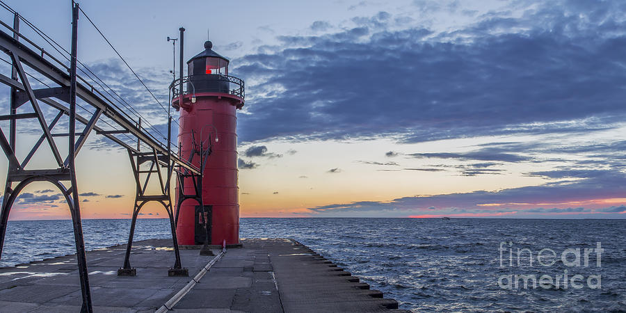 Sunset Photograph - South Haven Light #32 by Twenty Two North Photography