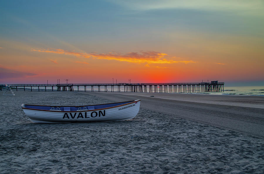 32nd Street Pier in July - Avalon New Jersey Photograph by Bill Cannon
