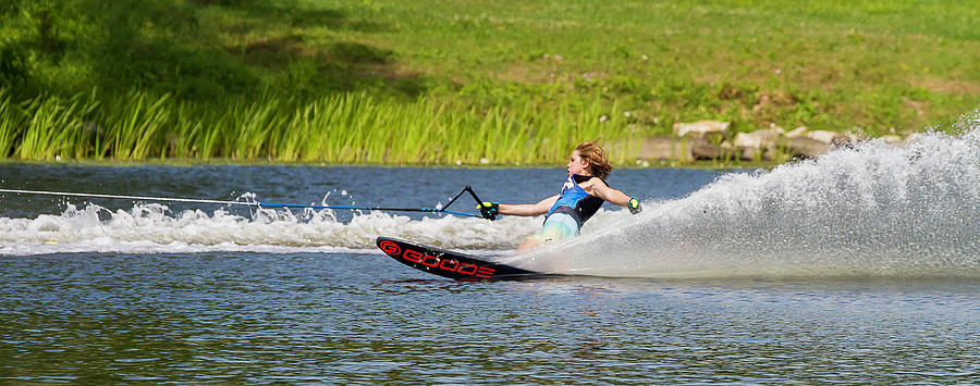 38th Annual Lakes Region Open Water Ski Tournament #33 Photograph by Benjamin Dahl