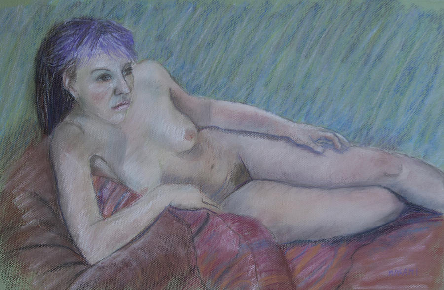 Nude Study #33 Pastel by Masami Iida