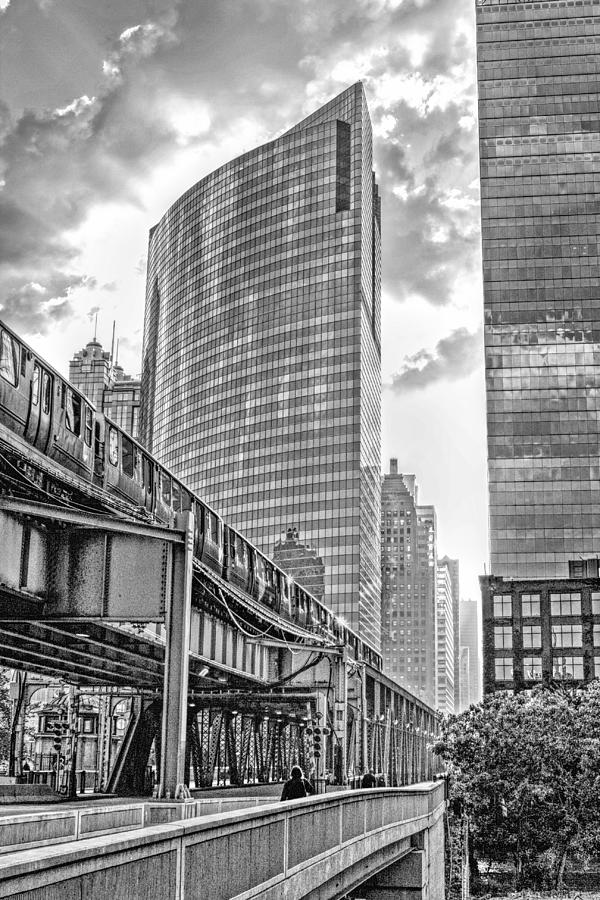 333 W Wacker Drive Black and White Photograph by Christopher Arndt