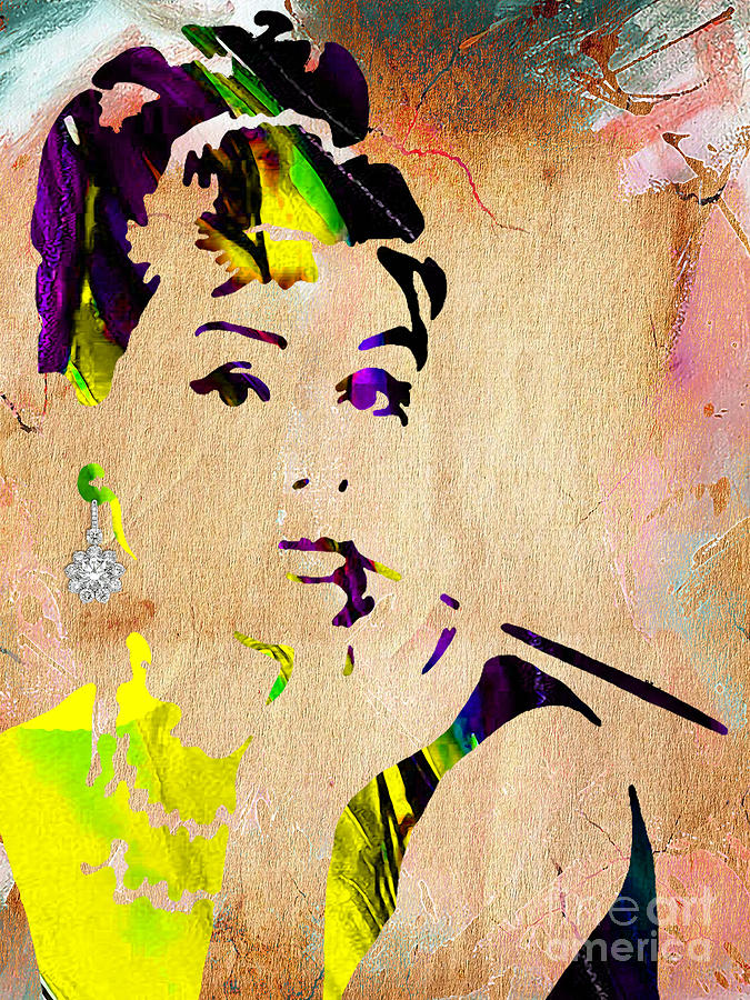 Audrey Hepburn Mixed Media - Audrey Hepburn Collection #34 by Marvin Blaine