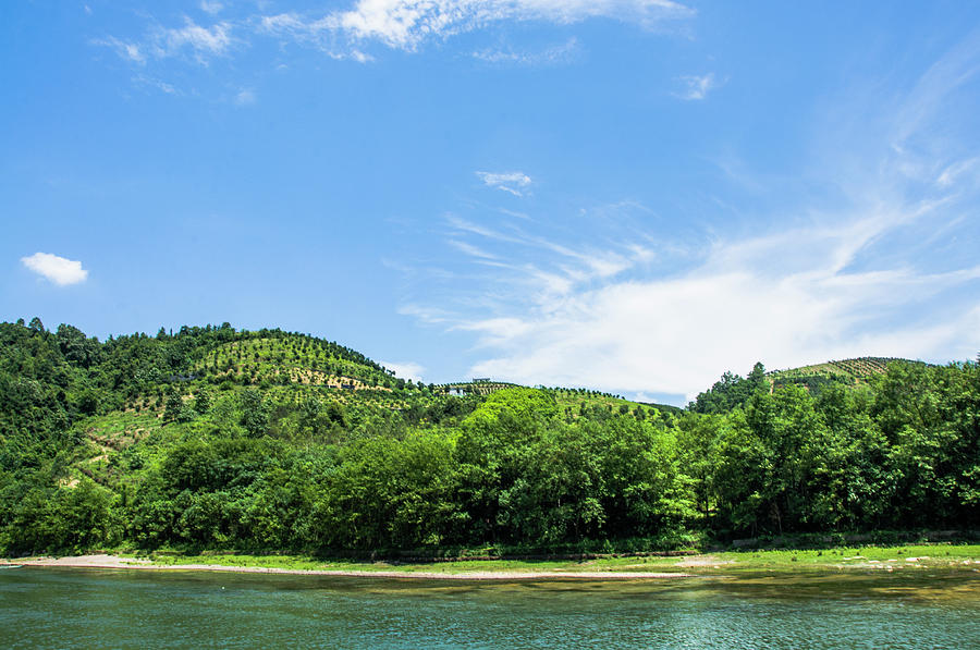 Lijiang River and karst mountains scenery #34 Photograph by Carl Ning