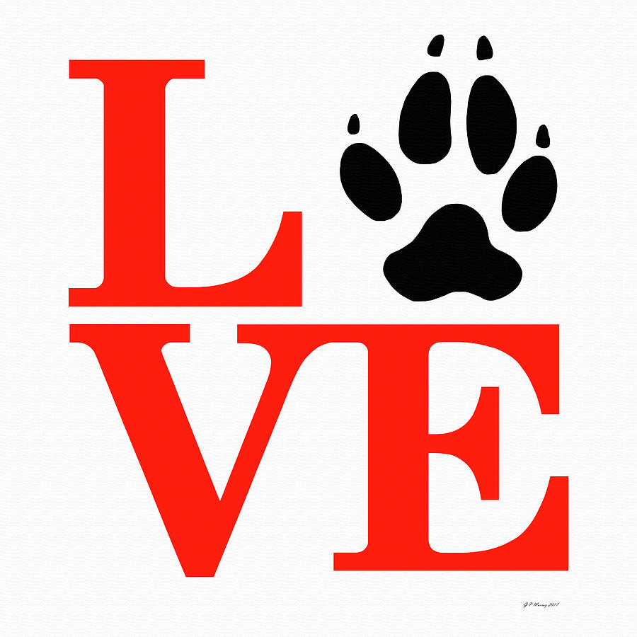 Love Claw Paw Sign #34 Digital Art by Gregory Murray