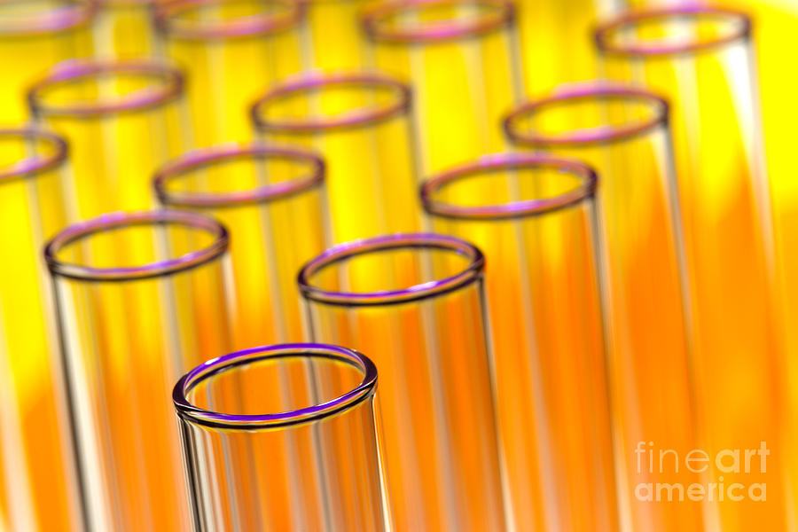 Test Tubes in Science Research Lab #34 Photograph by Olivier Le Queinec