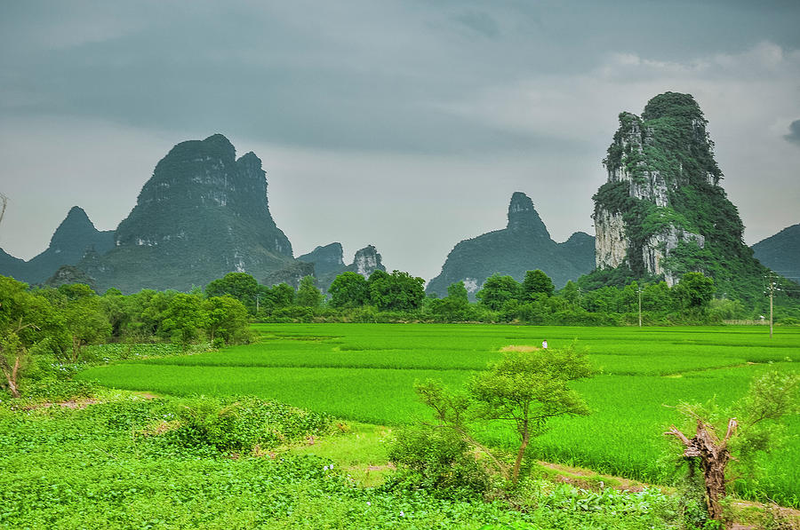 The beautiful karst rural scenery #34 Photograph by Carl Ning