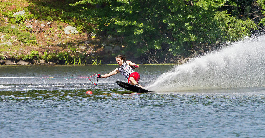 38th Annual Lakes Region Open Water Ski Tournament #35 Photograph by Benjamin Dahl