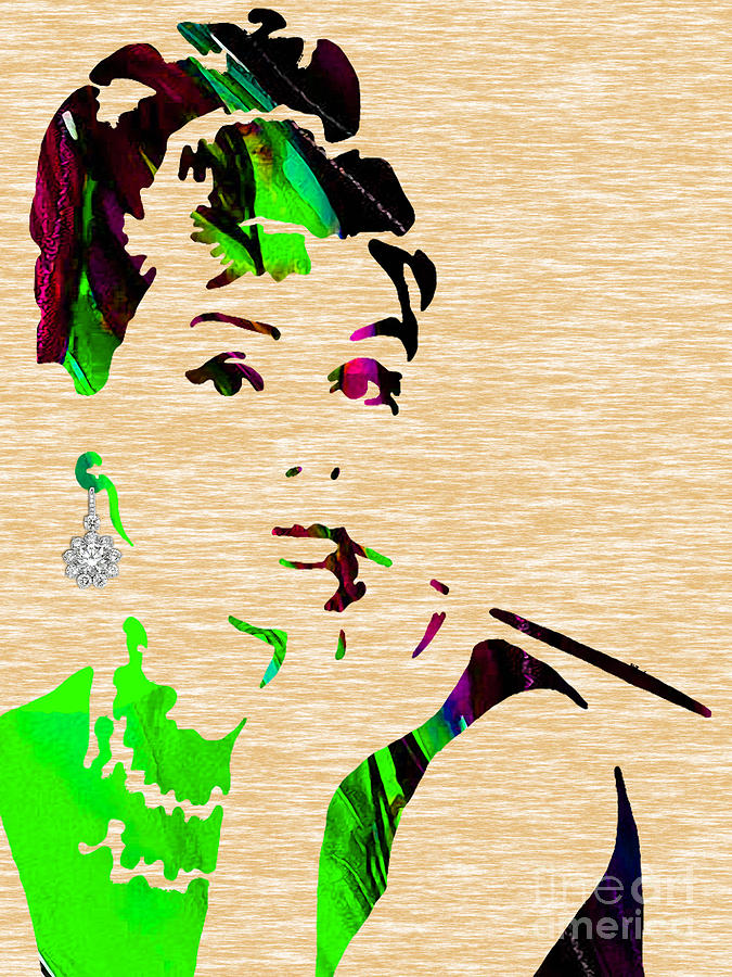 Audrey Hepburn Mixed Media - Audrey Hepburn Collection #35 by Marvin Blaine