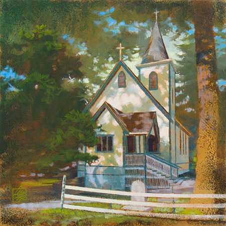 Country Church - IV Painting by Ken Campbell - Fine Art America