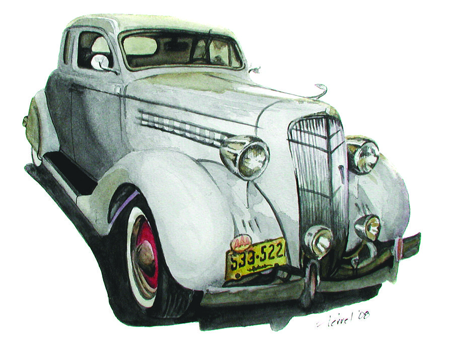 Car Painting - 35 Desoto by Ferrel Cordle