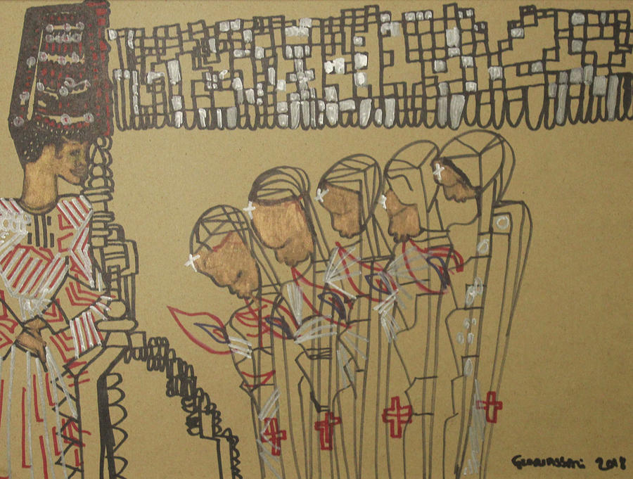 Five Wise Virgins #35 Painting by Gloria Ssali