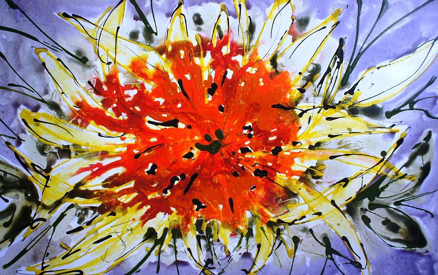 Flower Painting - Divine Blooms #352 by Baljit Chadha