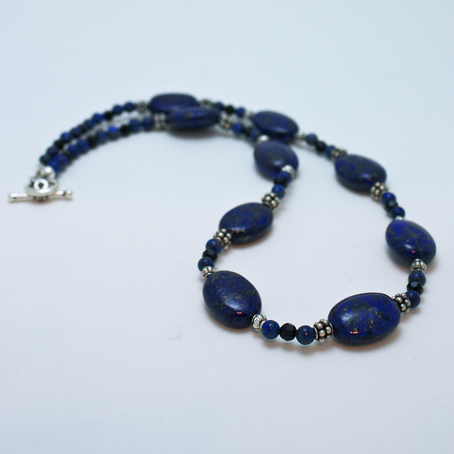 3553 Lapis Lazuli Necklace and Earrings Set Jewelry by Teresa Mucha ...