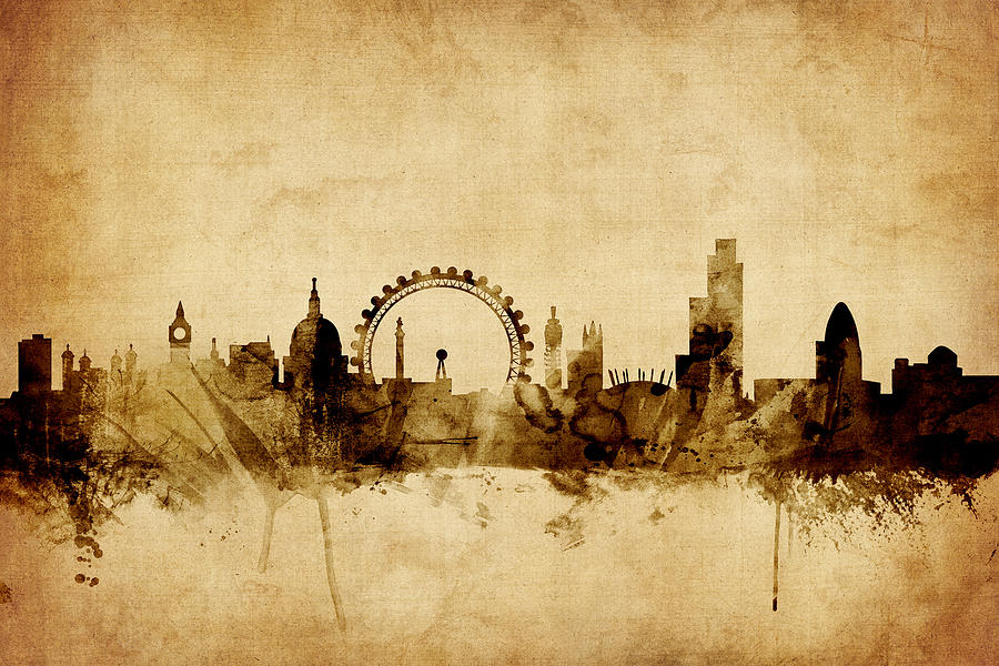 London England Skyline #36 Digital Art by Michael Tompsett