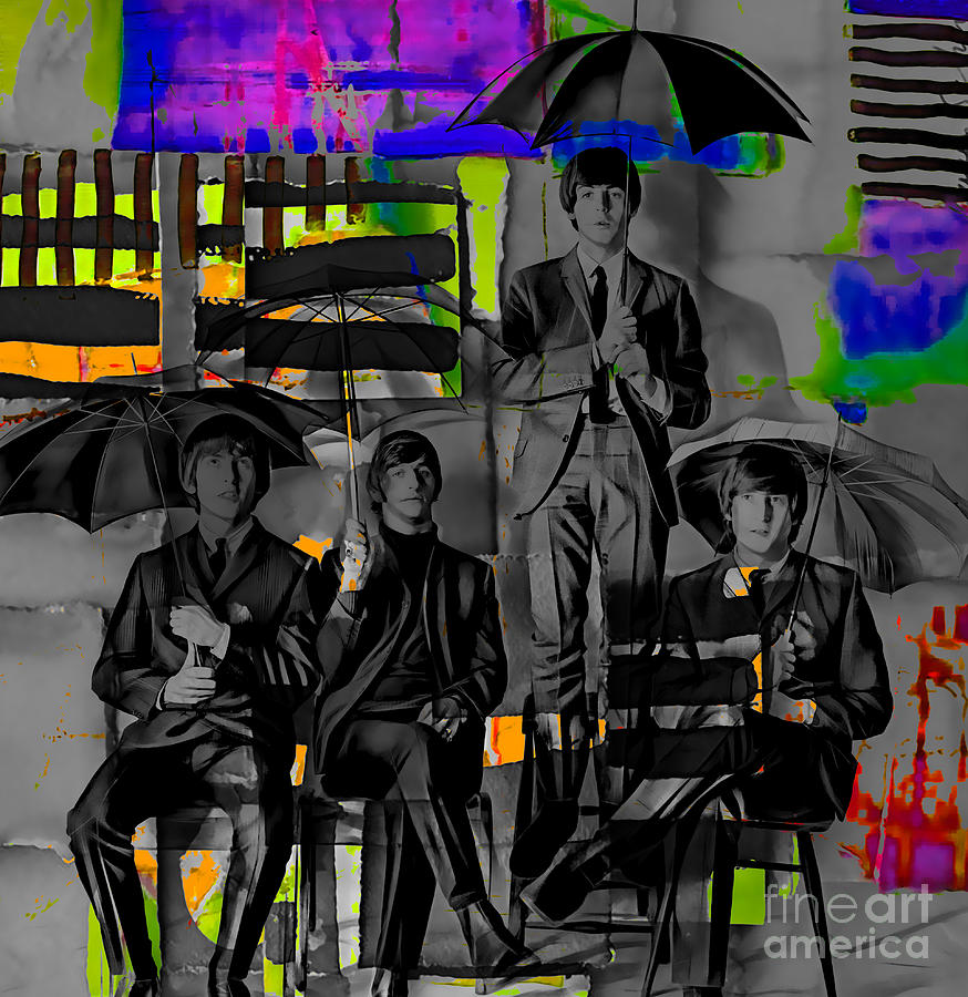 The Beatles Mixed Media - The Beatles Collection #36 by Marvin Blaine