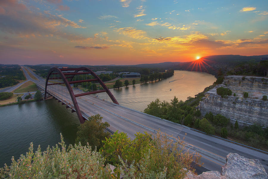 360 Bridge Austin Texas Summer Sunset 3 Photograph