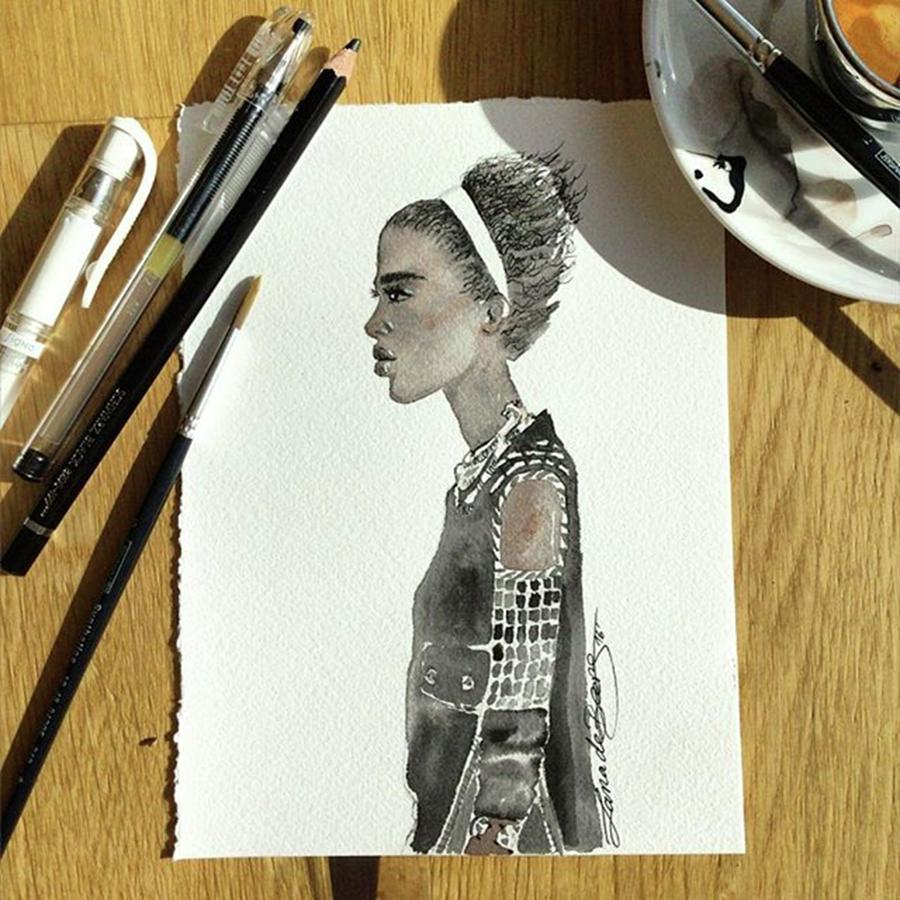 Sketch Photograph - 365 Days Of Fashion-streetstyle #art by Svetlana Vetter