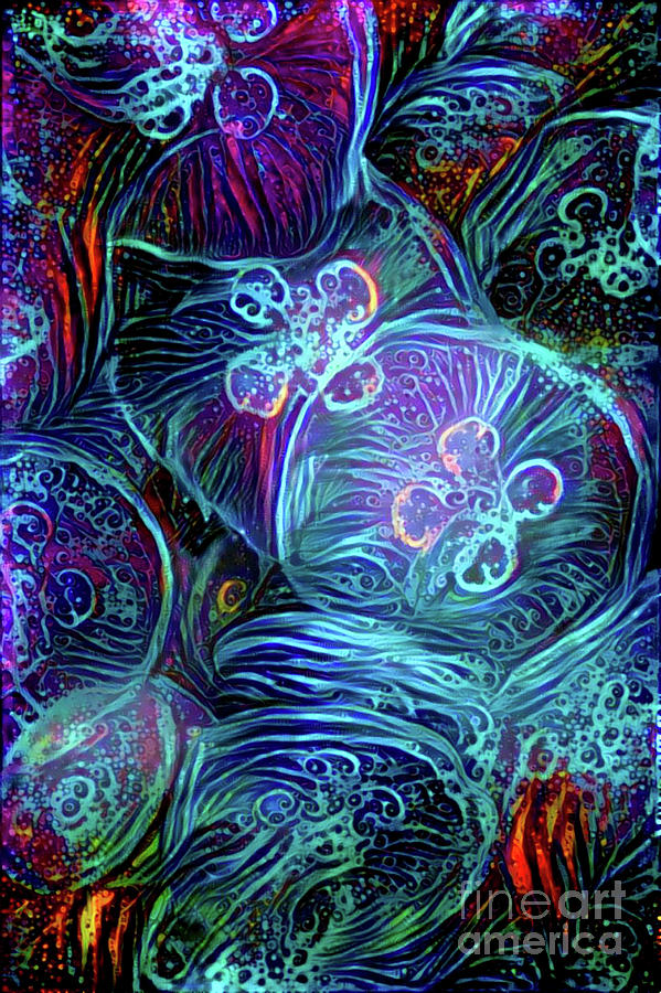 Abstract Jellyfish #37 Digital Art by Amy Cicconi