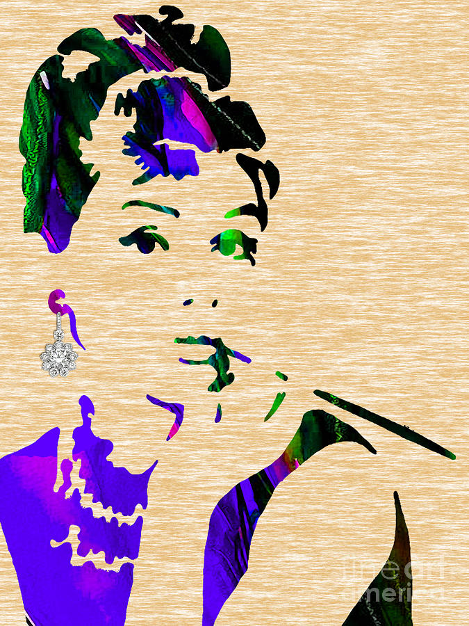 Audrey Hepburn Mixed Media - Audrey Hepburn Collection #37 by Marvin Blaine