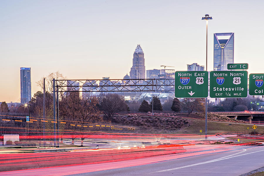 Charlotte North Carolina City Skyline And Street Scenes #37 Photograph by Alex Grichenko