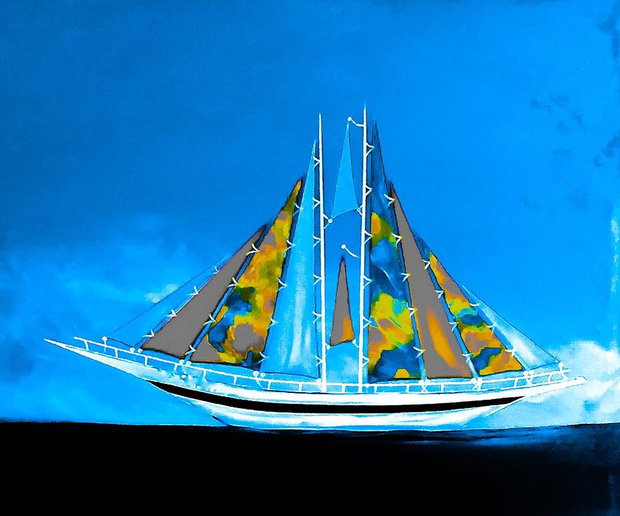 Setting Sail Painting by Barry Knauff - Fine Art America